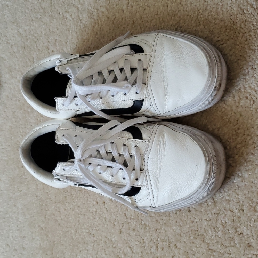 Vans Premium leather old skool zip
